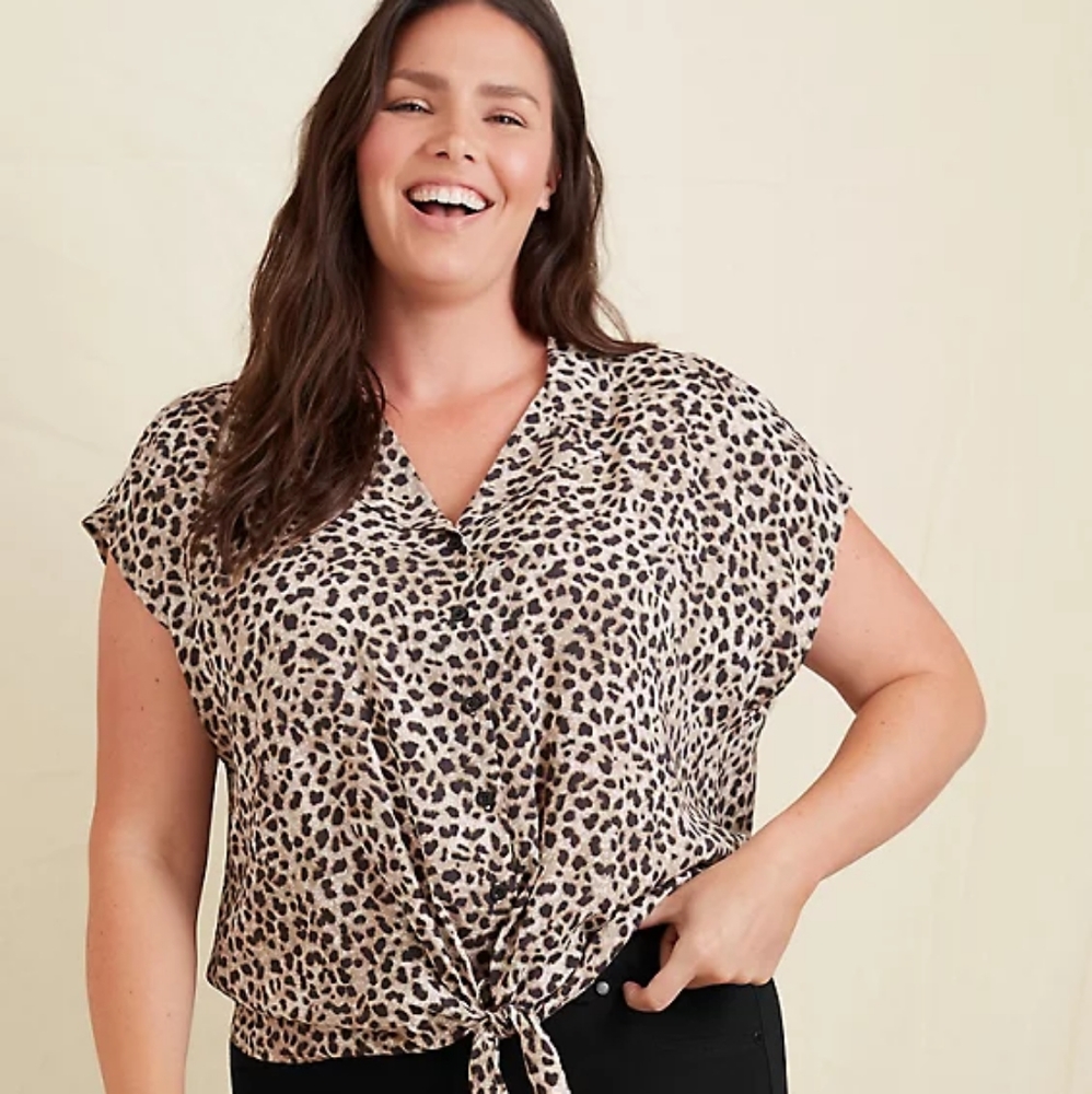 Torrid animal print top
